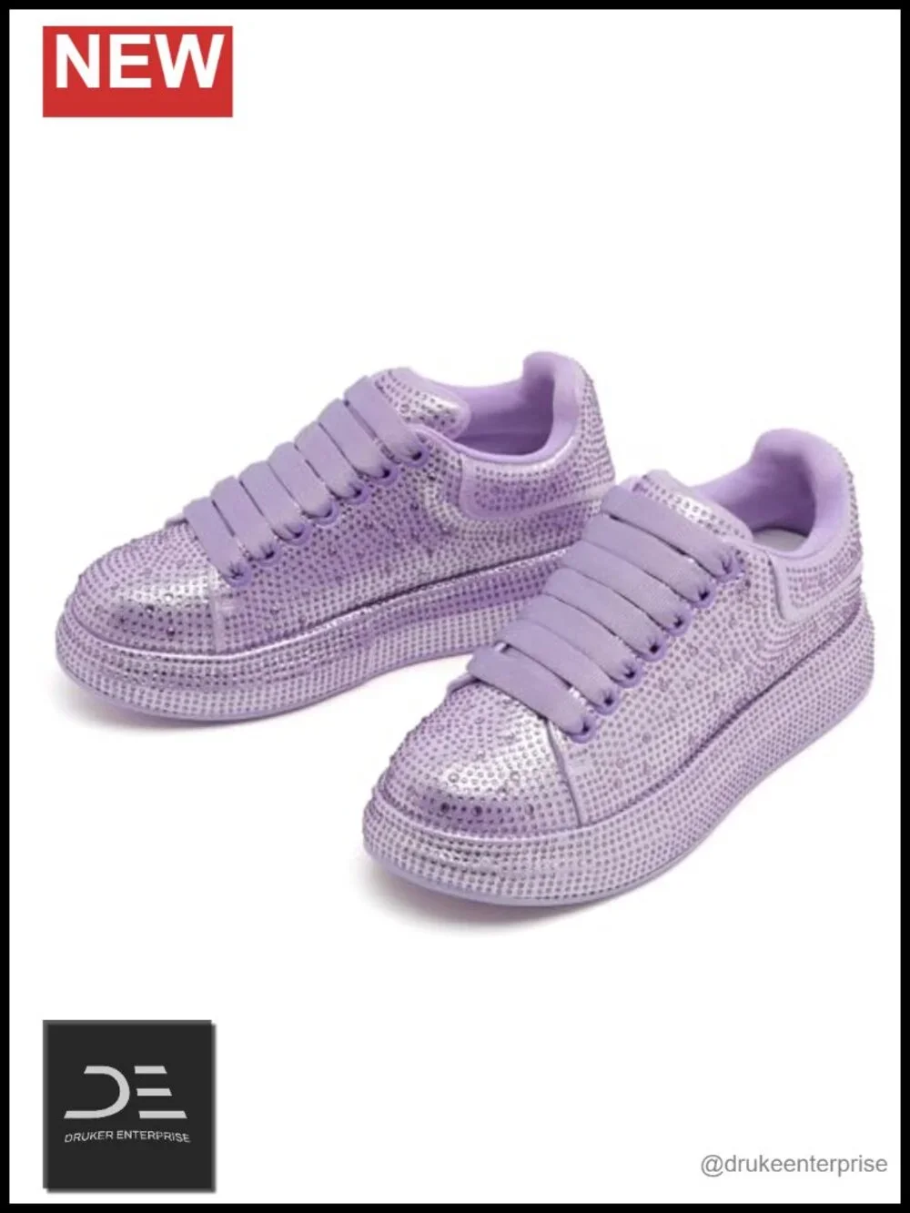 Rhinestone Platform Sneakers Sparkly Wedding Tennis Shoes Comfort Walking Party
